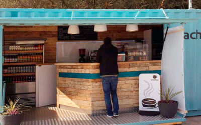 Contenedor marítimo cafetería o ‘Pop Up Café’